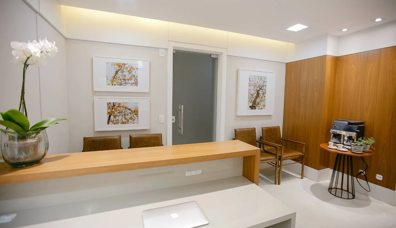 Recepção da clínica